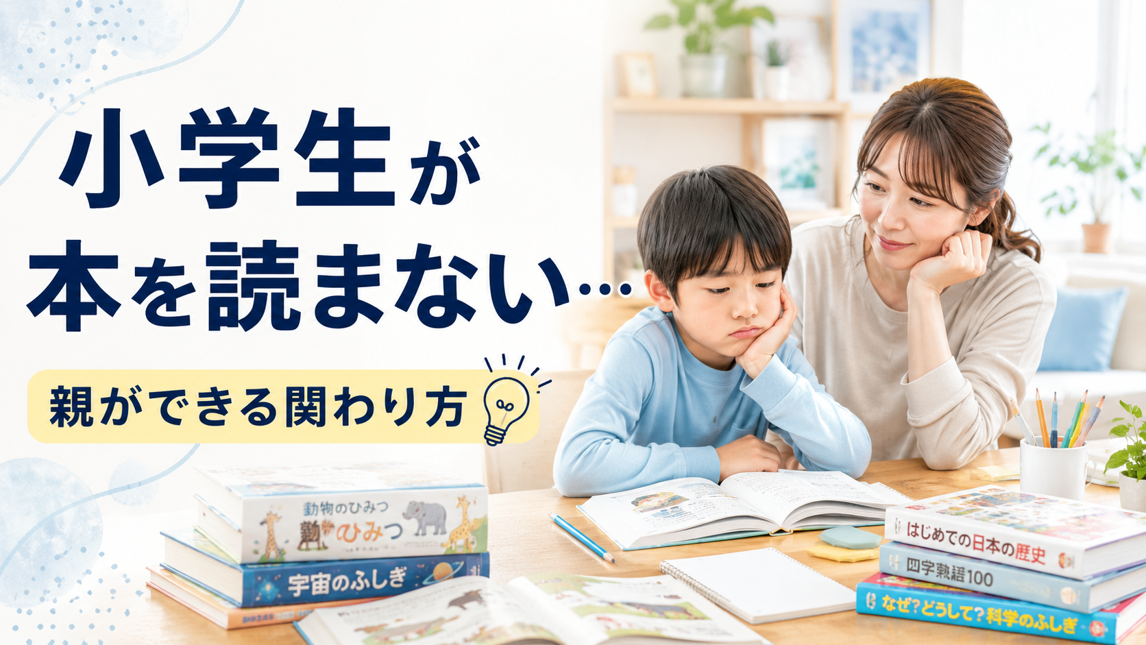 小学生が本を読まない悩みと読書習慣づくりのポイント