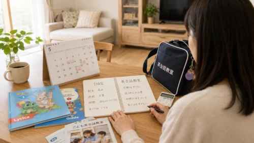 ディズニー英語システムと英会話教室の料金や送迎を比較するママ