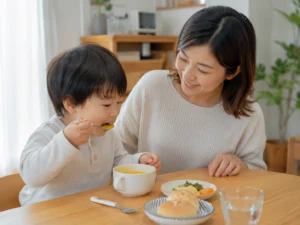 bebecoこどもこんぽたを子どもの食事に取り入れるイメージ