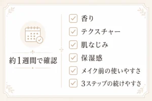 ホメオバウを約1週間試すときに確認したい6つのポイント
