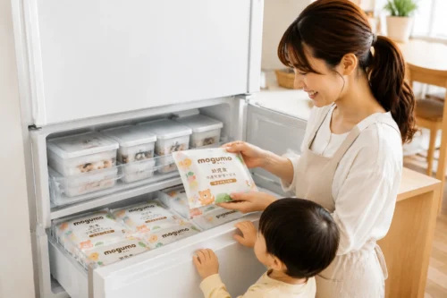 モグモ幼児食の冷凍宅配サービス利用イメージ