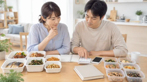 ツクリオとシェフの無添つくりおきの料金を家計簿で比較する保護者